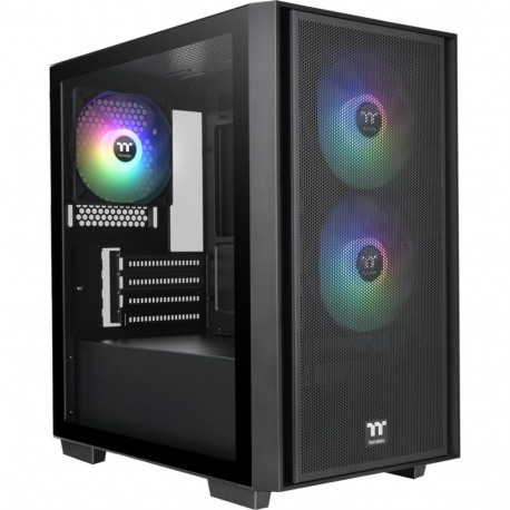 Versa H16 TG ARGB Black (schwarz, Tempered Glass)