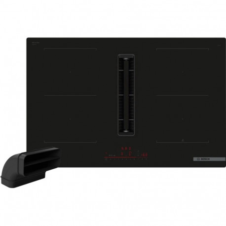Bosch Set PVQ811HGA7 (HEZ9VDSB2 + PVQ811H26E), independent hob (black, 70 cm, with integrated extrac
