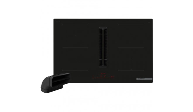 Bosch Set PVQ811HGA7 (HEZ9VDSB2 + PVQ811H26E), independent hob (black, 70 cm, with integrated extrac