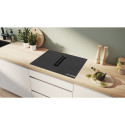 Bosch PVQ711H26E Series 6, independent hob (black, 70 cm, with integrated extractor hood, Home Conne