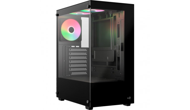 Aerocool Pivot-G-BK-v3 (black, tempered glass x 2)