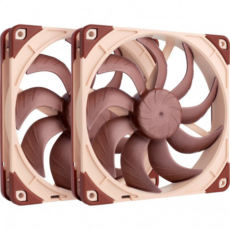 NF-A14x25 G2 PWM Sx2-PP (braun/beige, PWM-Anschluss, 2 Lüfter, 140 mm)