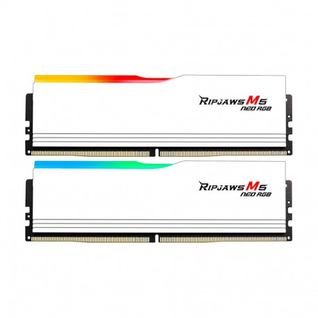 DIMM 64 GB DDR5-6000 (2x 32 GB) Dual-Kit (weiß, F5-6000J3636F32GX2-RM5NRW, Ripjaws M5 Neo RGB, INTEL