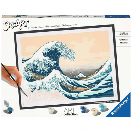 Ravensburger CreArt ART Collection - The Great Wave (Hokusai), painting
