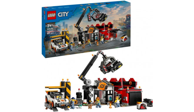 LEGO 60472 City Junkyard with Cars, Construction Toy