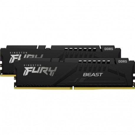 DIMM 32 GB DDR5-6000 (2x 16 GB) Dual-Kit (schwarz, KF560C36BBE2K2-32, FURY Beast Black, INTEL XMP, A