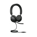 Jabra Evolve2 40 SE, headset (black, stereo, USB-A, UC)