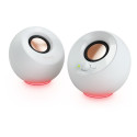 Creative Pebble SE, PC speakers (white, Bluetooth 5.3, USB-C, jack, RGB)