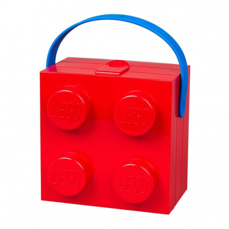 LEGO Box mit Griff  (rot)