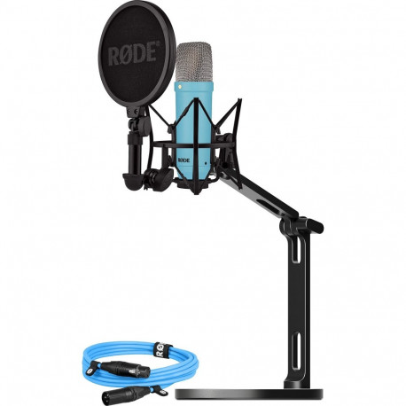 NT1 Signature +XLR-Kabel+Desktop Studio Arm  (hellblau, Bundle)