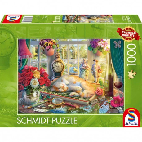 Schmidt Spiele Puzzle Time with Cat (1000 pieces)