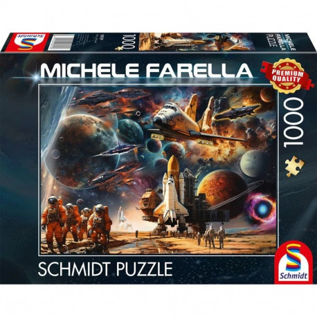 Schmidt Spiele Michele Farella: Fascination of Space Travel - Journey into Distant Galaxies, Puzzle 