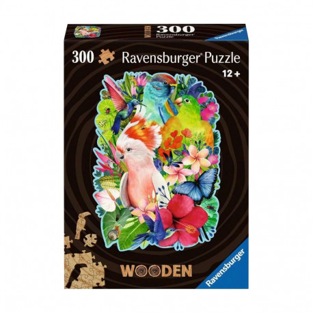 Ravensburger Wodden Puzzle Exotic Birds (300 pieces)