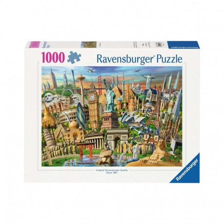 Puzzle Sehenswürdigkeiten weltweit (1000 Teile)