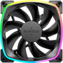 Montech AX120 PWM 120x120x25, case fan (black, pack of 3)