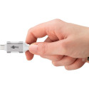 goobay Ethernet adapter cable USB-C 3.2 Gen2 > RJ-45, Slim (white, 1 meter)