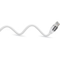 goobay Ethernet cable USB-A 3.2 Gen1 plug > RJ-45 plug, LAN adapter (white, 2 meters, braided textil