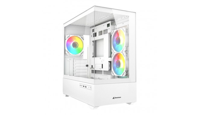Sharkoon MK6 RGB , Tower case (white, Tempered Glass x 2)