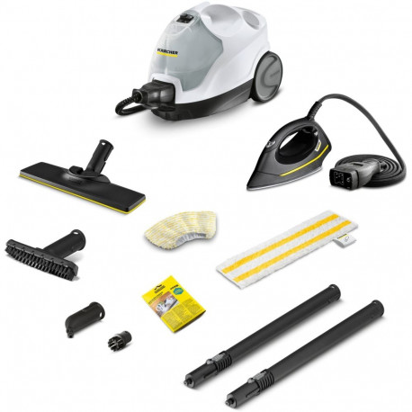 SC 4 EasyFix Iron (weiß/schwarz, 2.000 Watt, inkl. Dampfdruck-Bügeleisen)