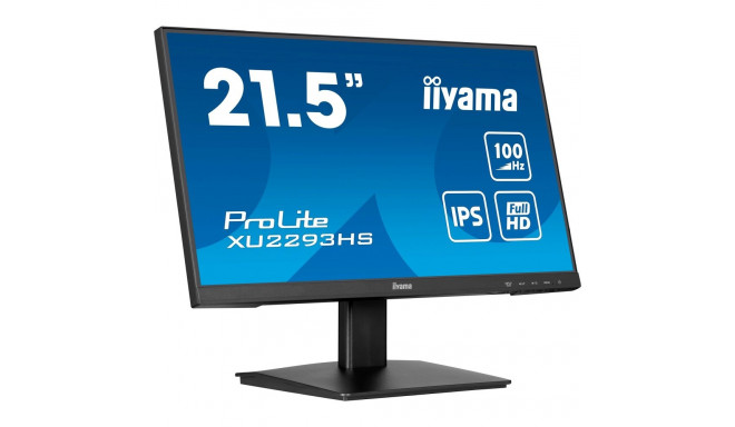 iiyama ProLite XU2293HS-B6, LED monitor - 21.5 - black (matt), FullHD, IPS, HDMI, DP, 100Hz panel