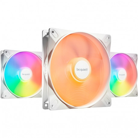 be quiet! Light Wings LX 140mm PWM high-speed White Triple Pack, case fan (white, pack of 3)