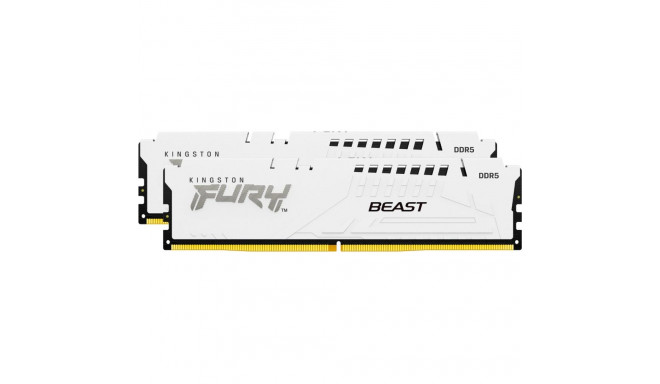 Kingston FURY DDR5 - 32GB - 6000 - CL - 30 (2x 16 GB) dual kit, memory (white, KF560C30BWK2-32, Fury