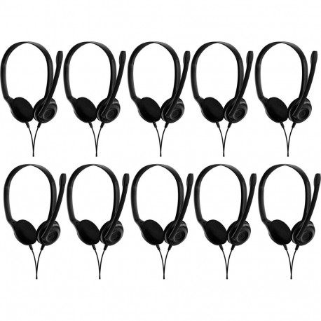 EDU 10 (schwarz, 10er Pack, 3,5-mm-Klinkenstecker)