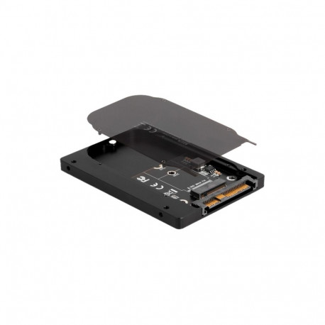2.5″ konverter U.2 SFF-8639-st M.2 NVMe-ks Key M 7mm, must