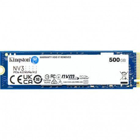 Kingston NV3 500GB, SSD (PCIe 4.0 x4, NVMe, M.2 2280)