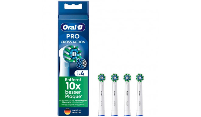 Braun Oral-B Pro Cross Action brush heads 4-pack (white)