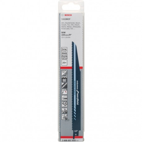 PRO Thick Metal Demolition Säbelsägeblatt S 1130 CF, 25 Stück (Länge 225mm)