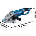 Bosch angle grinder GWS 27-180 JR Professional (blue, 2,700 watts)