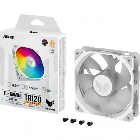 ASUS TUF GAMING TR120 ARGB, case fan (white/transparent, reverse blade)
