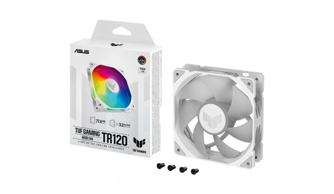 ASUS TUF GAMING TR120 ARGB, case fan (white/transparent)