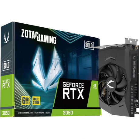 ZOTAC GeForce RTX 3050 SOLO, graphics card (1x DisplayPort, 2x HDMI 2.1)