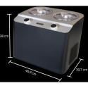 Unold ice cream maker Doppio Nero (black, for 2x 1,200ml ice cream, 250 watt compressor)