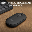 Logitech Pebble Mouse 2 M350s, mouse (graphite, Bluetooth, for Windows/macOS/iPadOS/Android/ChromeOS