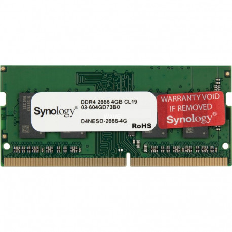 Synology DDR4 - 4GB -2666, Single memory (D4NESO-2666-4G)