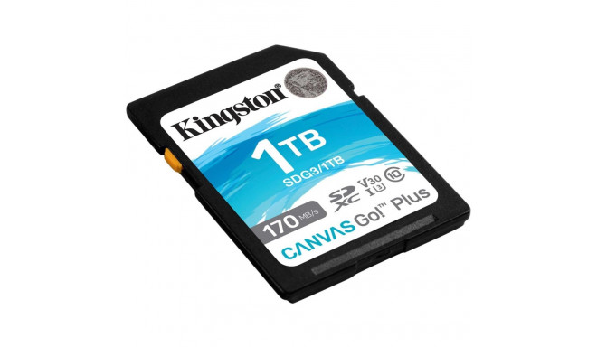 Kingston Canvas Go! Plus 1 TB SDXC, memory card (black, UHS-I U3, Class 10, V30)