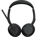 Jabra Evolve2 55, with charging station, headset (black, stereo, Microsoft Teams, USB-A, Link380a)