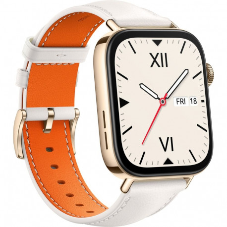 Nutikell Watch Fit 3 Solo-B19V valge nahkrihm, kuldne/valge