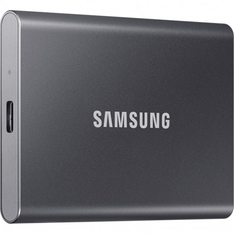 SAMSUNG Portable SSD T7 4 TB, external SSD (gray, USB-C 3.2 Gen 2 (10 Gbit/s), external)