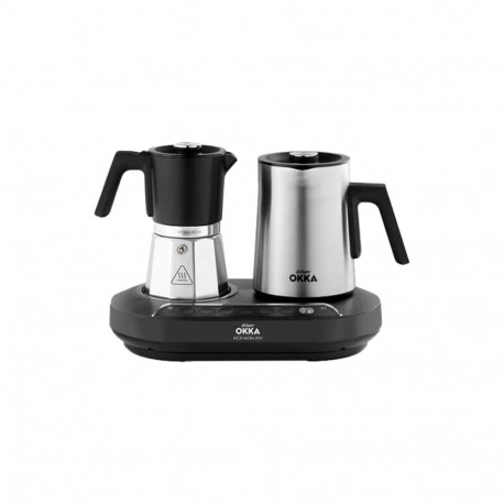 Arzum Okka Rich Moka Pot, mocha machine (chrome/black)