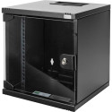 Digitus network set 254 mm (10") - 6HE, 312 x 300 mm (W x D), IT cabinet (black, incl. 6HE wall hous