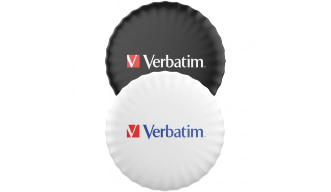 Verbatim My Finder Coin Bluetooth Tracker, Location Tracker (2-Pack, 1x Black, 1x White)