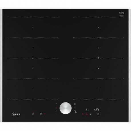 Neff T66TTX4L0 N 90, independent hob (black/stainless steel, 60 cm)