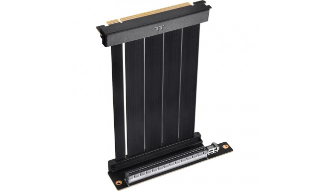 PCI-E 4.0 Dual 90° Riser Cable (schwarz, 13cm)