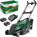 Bosch cordless lawn mower AdvancedRotak 36V-40-650, 36Volt (green/black, 2x Li-ion battery 2.0Ah, PO