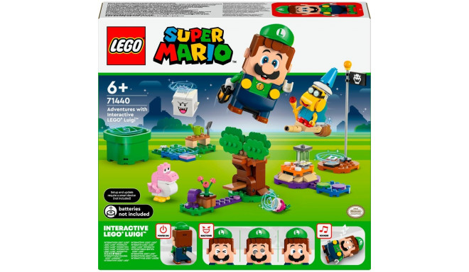 LEGO 71440 Super Mario Adventures with Interactive LEGO Luigi, Construction Toy