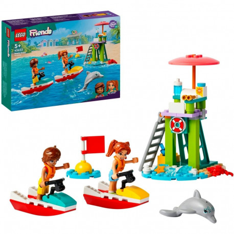 LEGO 42623 Friends Lifeguard Observation Tower with Jet Skis, Construction Toy